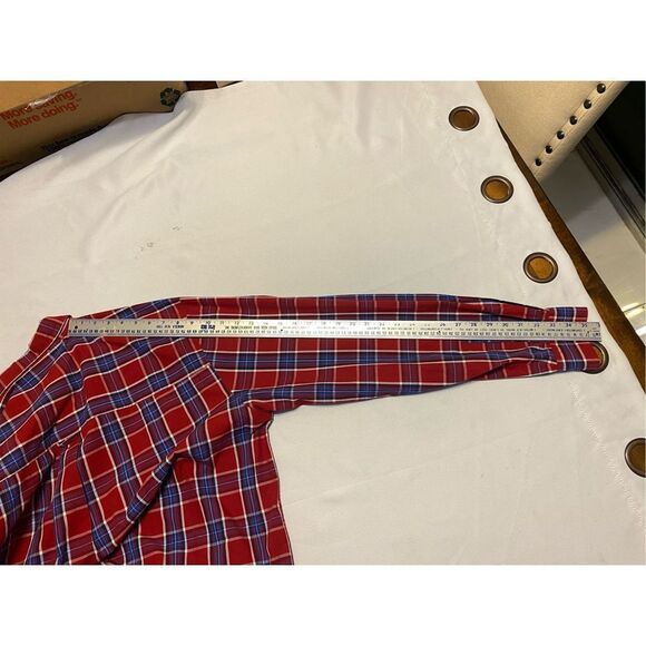 Chaps Shirt Mens 2XLT Plaid Long Sleeve Dress Shirt Button Down - Picture 6 of 6